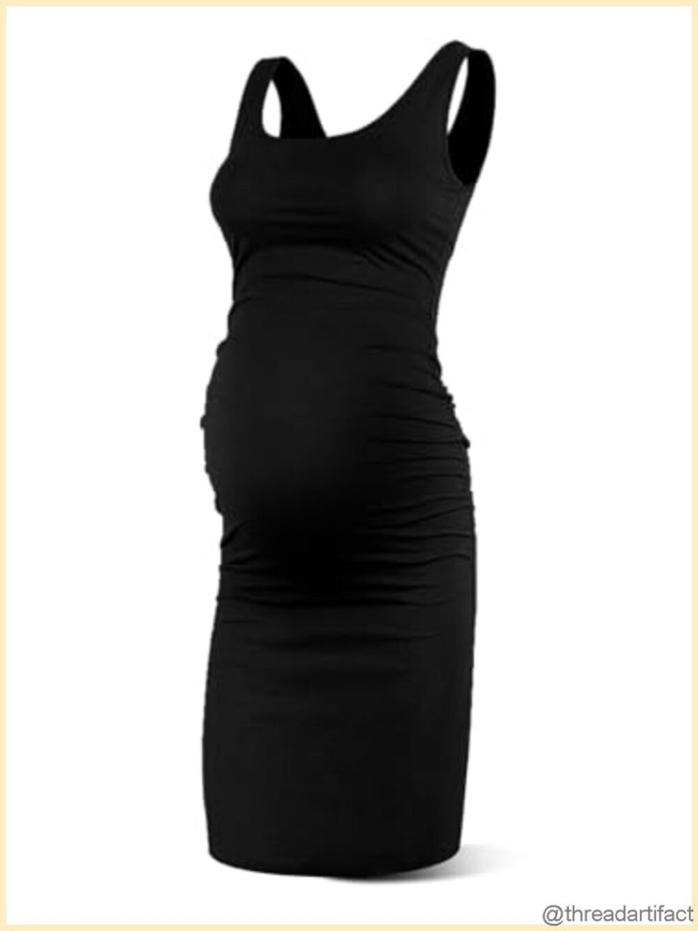 Maternity Bodycon Dress Sleek Tank Summer Pregnancy Clothes